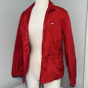 Vintage Tommy Hilfiger Nylon Windbreaker Rain Jacket Size Medium